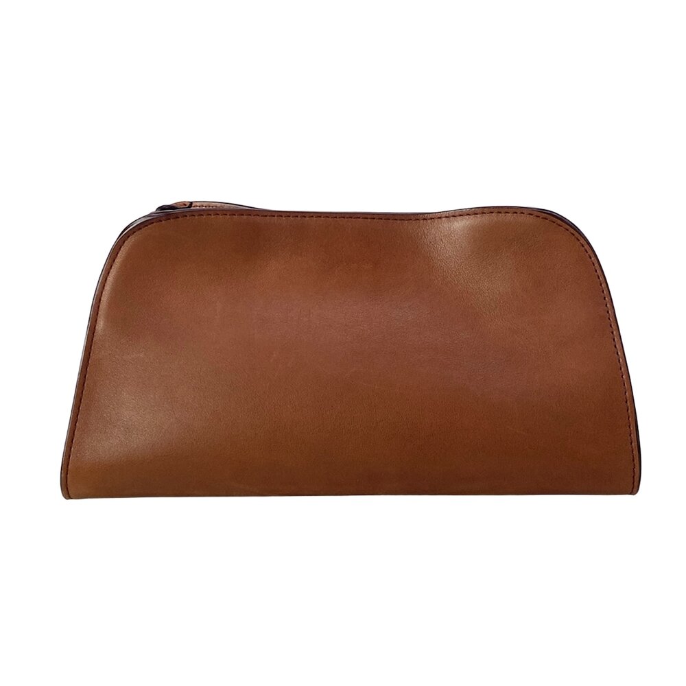 The Row Peggy Clutch Bag W1774 L72 New Burgundy (Dark Brown)